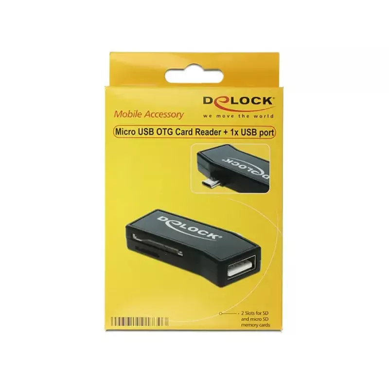 Kaartlezer DeLOCK 91730 USB 2.0 zwart