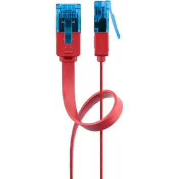 Platte patchkabel Goobay CAT 6A U/UTP rood 0,5 m