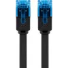Platte patchkabel Goobay CAT 6A U/UTP 0,5 m zwart