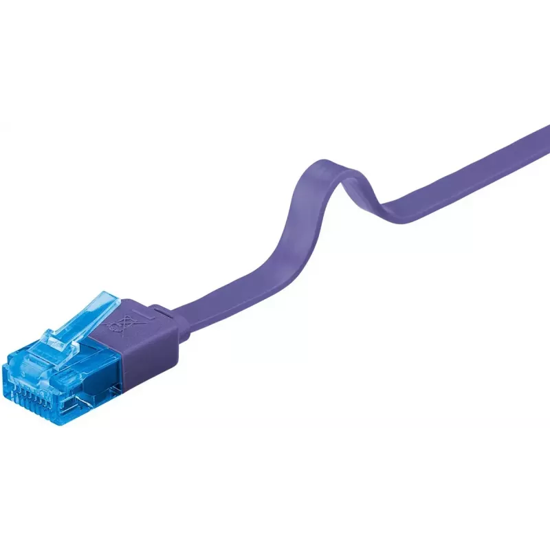 Platte patchkabel Goobay CAT 6A U/UTP violet 0,5 m