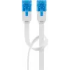 Netwerkkabel Goobay CAT 6A platte patchkabel RJ-45 Cat6a 0,5 m wit