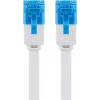 Netwerkkabel Goobay CAT 6A platte patchkabel RJ-45 Cat6a 0,5 m wit