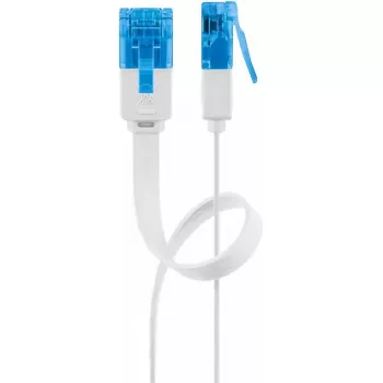 Netwerkkabel Goobay CAT 6A platte patchkabel RJ-45 Cat6a 0,5 m wit