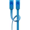 Platte patchkabel Goobay CAT 6A U/UTP blauw 1m