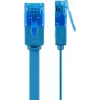 Platte patchkabel Goobay CAT 6A U/UTP blauw 1m