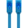 Platte patchkabel Goobay CAT 6A U/UTP blauw 1m