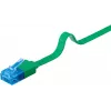 Goobay CAT 6A platte patchkabel U/UTP 1m groen RJ-45