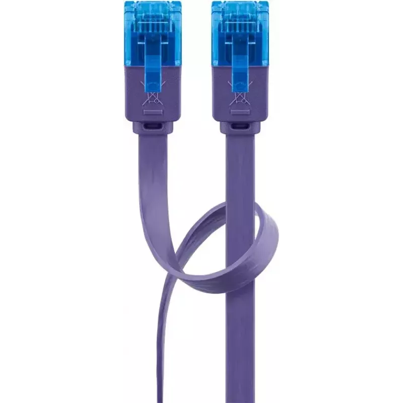 Platte patchkabel Goobay CAT 6A U/UTP violet 1m