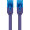 Platte patchkabel Goobay CAT 6A U/UTP violet 1m
