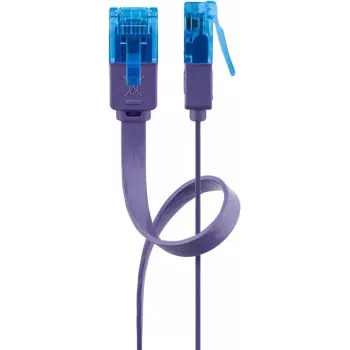 Platte patchkabel Goobay CAT 6A U/UTP violet 1m