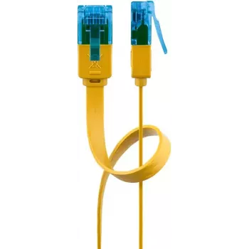 Platte patchkabel Goobay CAT 6A U/UTP geel 2m