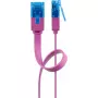 Platte patchkabel Goobay CAT 6A U/UTP magenta 2m