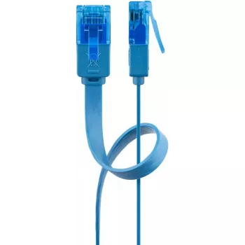 Platte patchkabel Goobay CAT 6A U/UTP blauw 3m