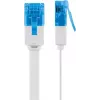 Platte patchkabel Goobay CAT 6A U/UTP wit 3m