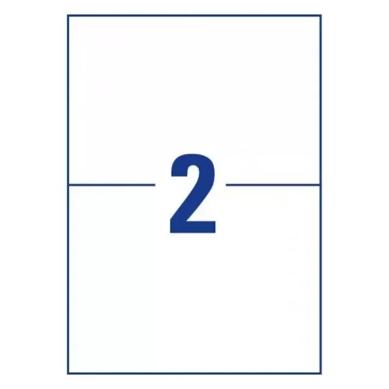 Etikettenvellen Avery Zweckform model 6176 – bedrukbare vellen 210 × 148 mm, verpakkingsformaat
