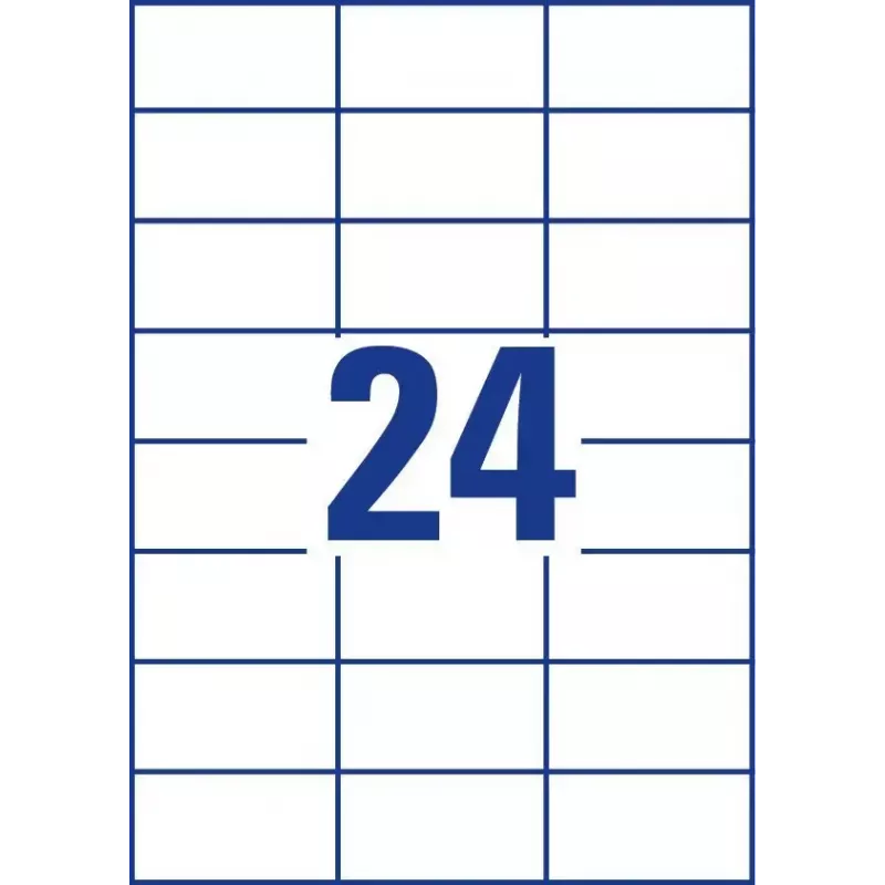 Zelfklevende etiketten Avery Zweckform 6173 rechthoekig permanent wit — 720 stuks