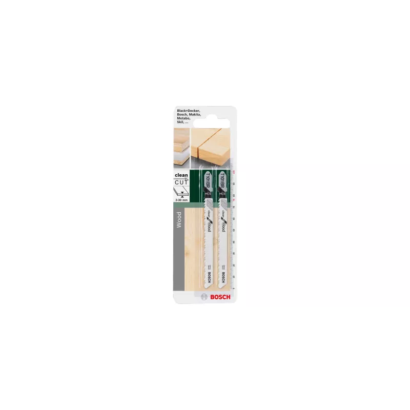 Bosch 2 609 256 724 decoupeerzaag-/reciprozaag-/reciprozaagblad decoupeerzaagblad koolstofstaal (HCS) 2 stk.