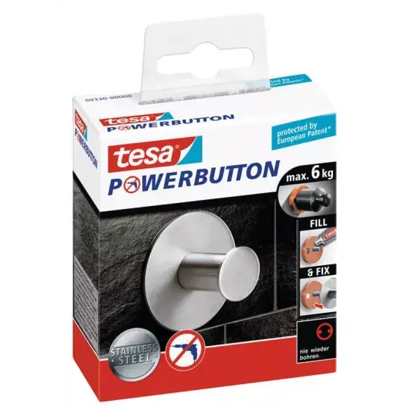 Handdoekhaak TESA Powerbutton 59330