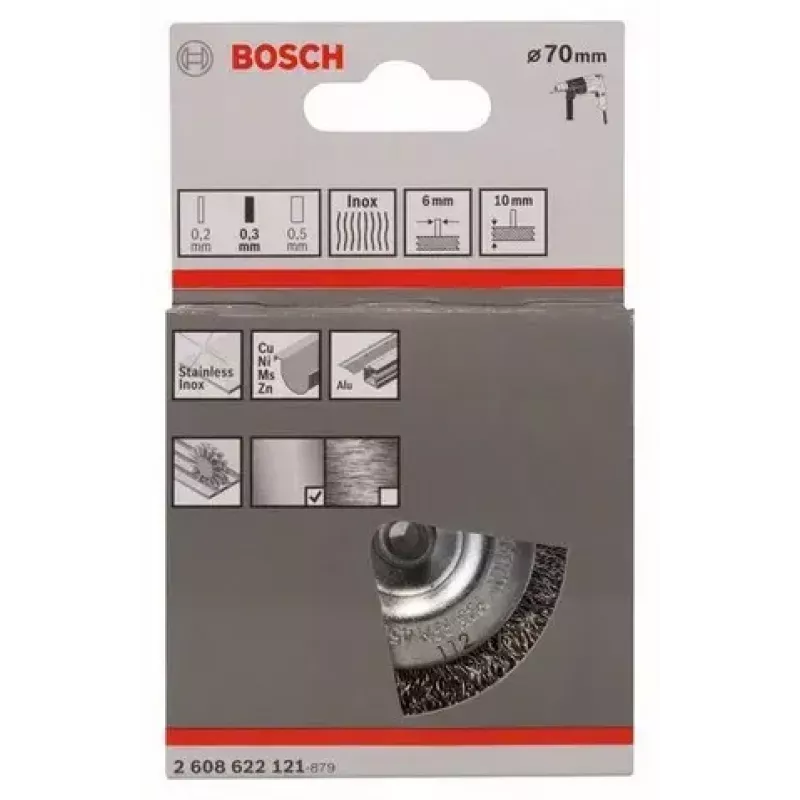 Draadborsel Bosch 2 608 622 121 7 cm diameter 6 mm schacht