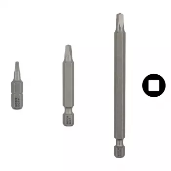 Schroevendraaier-bit-set Bosch extra hard, 3 stuks, 25 mm lengte, 1/4