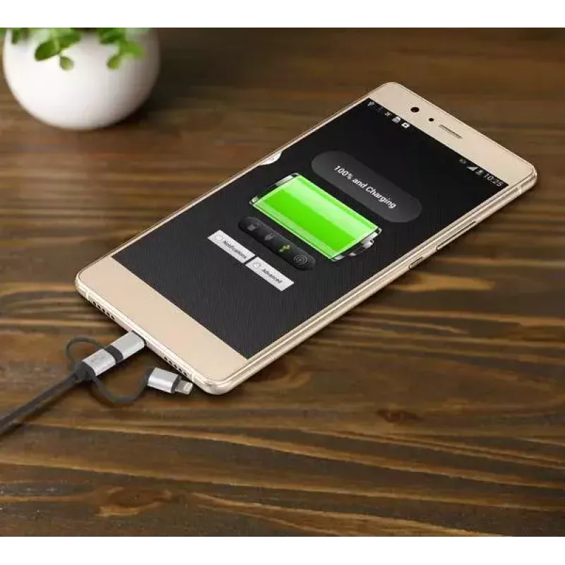 USB-kabel Renkforce RF-4600467 0,5m USB A USB C/Micro-USB B/Lightning grijs
