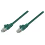 Intellinet netwerk-patchkabel, Cat5e, 0,25 m, groen, CCA, U/UTP, PVC, RJ45, vergulde contacten, rastnasenbescherming, knikbeschermhuls, levenslange garantie