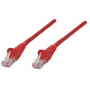 Intellinet netwerk-patchkabel, Cat6, 0,25 m, rood, CCA, U/UTP, PVC, RJ45, vergulde contacten, rastnasenvrij, met knikbeschermhuls, levenslange garantie