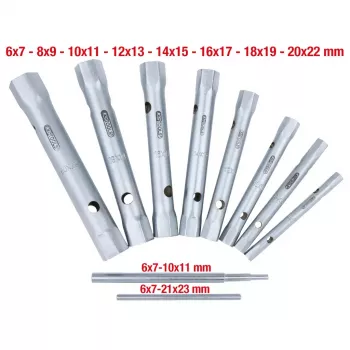 KS Tools Classic 518.0900 Pijpsleutelset, 10 stuks, 6x7-20x22 mm