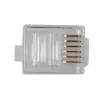 Modulaire connector Intronics RJ-12 M TD106M ACT ronde kabel massieve ader in zak 25 stuks