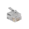 Modulaire connector Intronics RJ-12 M TD106M ACT ronde kabel massieve ader in zak 25 stuks