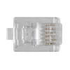 Modulaire connector Intronics RJ-12 M TD106M ACT ronde kabel massieve ader in zak 25 stuks