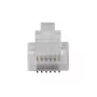 ACT RJ12 (6P/6C) modulaire connector voor ronde kabel met soepele aders