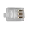 ACT RJ12 (6P/6C) modulaire connector voor ronde kabel met soepele aders
