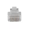 ACT RJ12 (6P/6C) modulaire connector voor ronde kabel met soepele aders