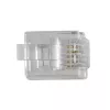 ACT RJ12 (6P/6C) modulaire connector voor ronde kabel met soepele aders
