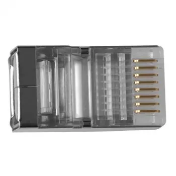 ACT RJ45 (8P/8C) afgeschermde modulaire connector voor ronde kabel met soepele aders