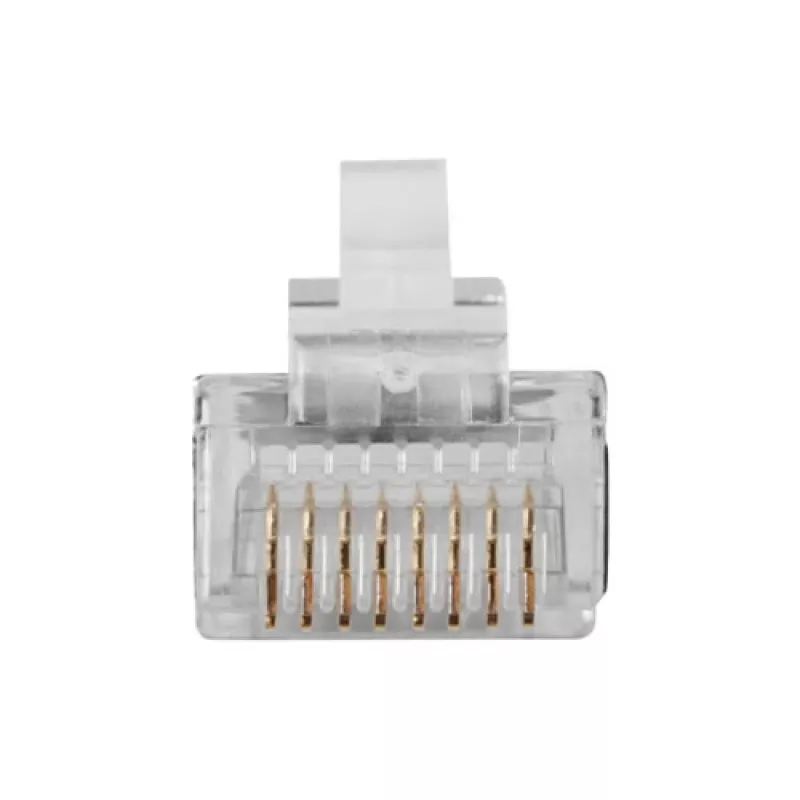 ACT RJ45 (8P/8C) afgeschermde modulaire connector voor ronde kabel met soepele aders