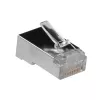 ACT RJ45 (8P/8C) afgeschermde modulaire connector voor ronde kabel met soepele aders