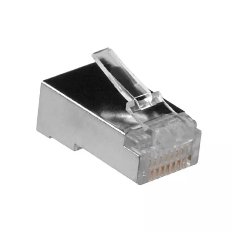 ACT RJ45 (8P/8C) afgeschermde modulaire connector voor ronde kabel met soepele aders