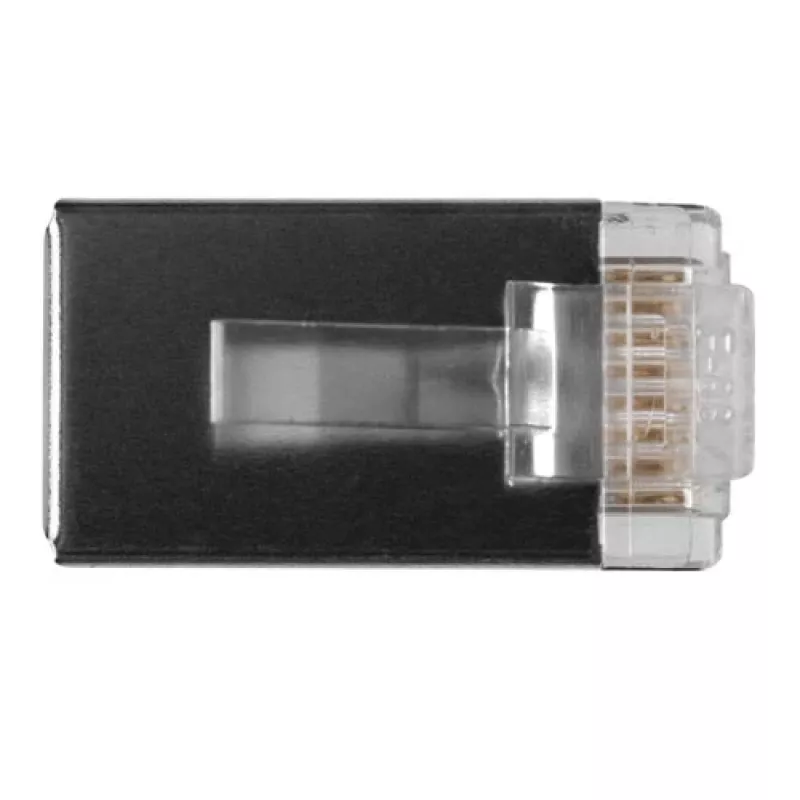 ACT RJ45 (8P/8C) afgeschermde modulaire connector voor ronde kabel met soepele aders