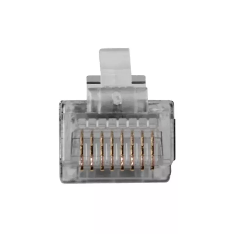 ACT RJ45 (8P/8C) afgeschermde modulaire connector voor ronde kabel met massieve aders