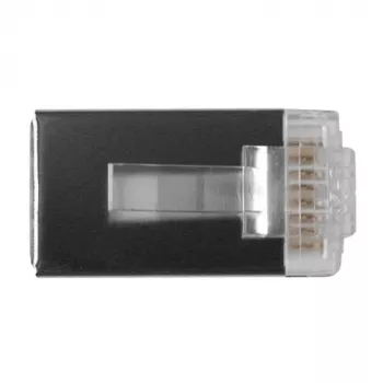 ACT RJ45 (8P/8C) CAT6 afgeschermde modulaire connector voor ronde kabel met massieve of flexibele aders