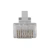 ACT RJ45 (8P/8C) CAT6 modulaire connector voor ronde kabel met massieve of flexibele aders