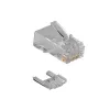 ACT RJ45 (8P/8C) CAT6 modulaire connector voor ronde kabel met massieve of flexibele aders