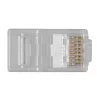 ACT RJ45 (8P/8C) CAT6 modulaire connector voor ronde kabel met massieve of flexibele aders