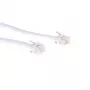 Platte telefoonkabel ACT wit 10 meter RJ12-stekker TD5610