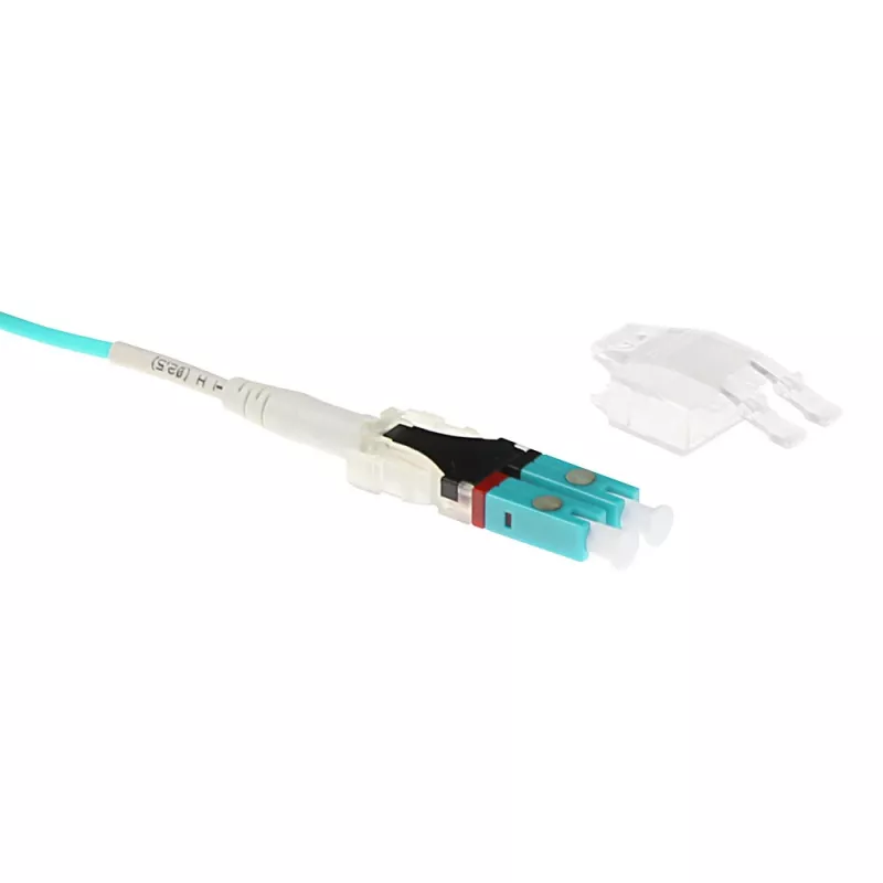 ACT 20 meter multimode 50/125 OM3 polarity twist glasvezelkabel met LC-stekkers