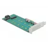 Uitbreidingskaart DeLOCK PCI Express x4 naar M.2 Key B + M - low-profile