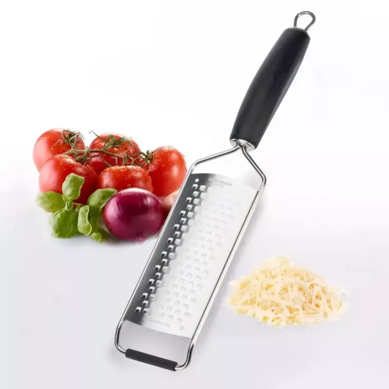 Westmark Technicus-Square 14122270 platte rasp, roestvrij staal/TPE, ophanglus, 65 mm, zwart
