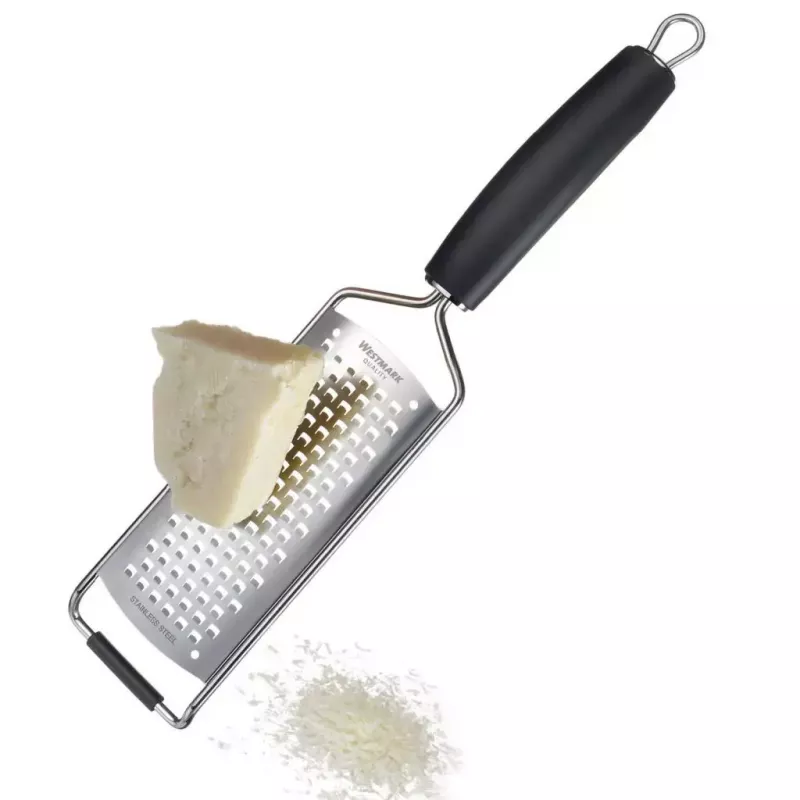Westmark Technicus-Square 14122270 platte rasp, roestvrij staal/TPE, ophanglus, 65 mm, zwart